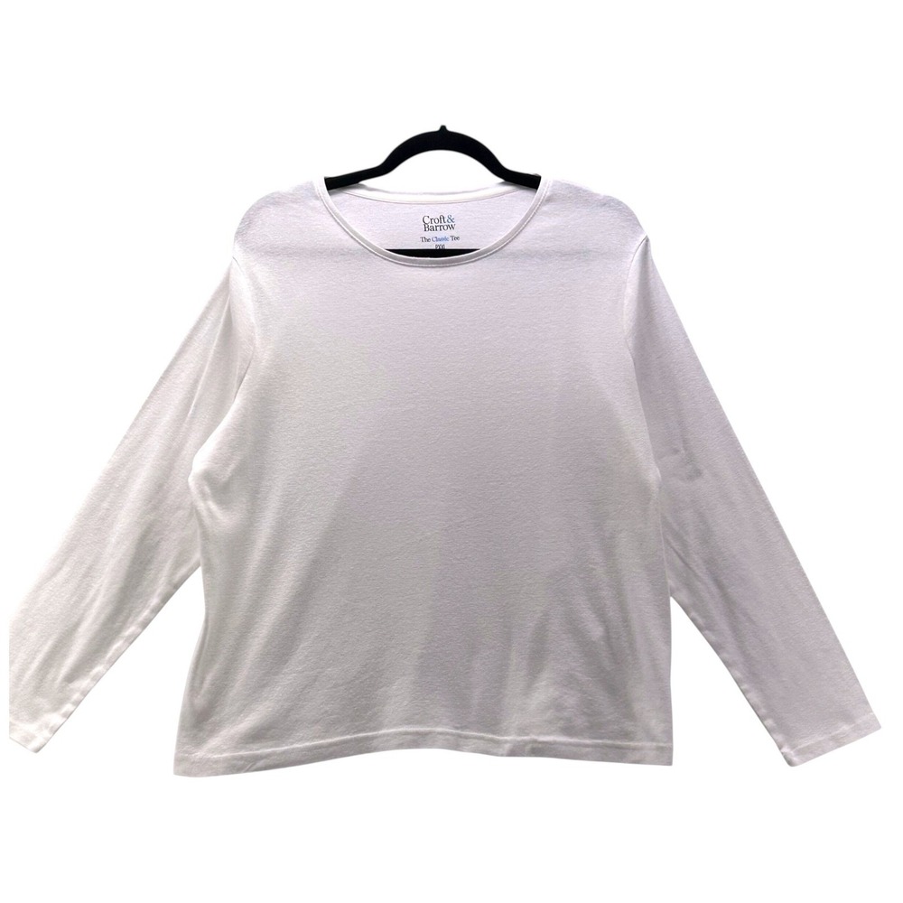 Croft And Barrow The Classic‎ Tee White PXXL Petite